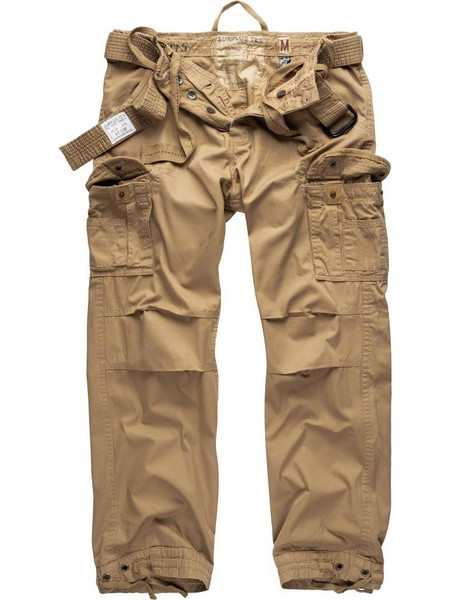 Surplus Ανδρικό Παντελόνι Cargo Joggers Ελαστικό Κανονική Εφαρμογή Μπεζ 05-3597-14