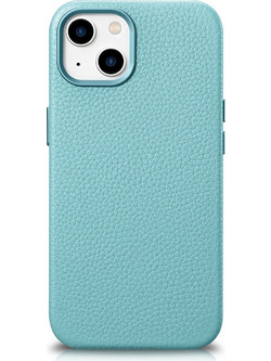 iCarer Litchi Premium Leather Case with MagSafe Green (iPhone 14 Plus)