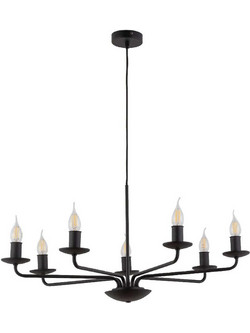 Φωτιστικό Οροφής Limal 10254 72x86cm 7xΕ14 10W Black TK Lighting