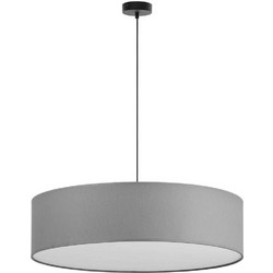 TK Lighting Rondo Κρεμαστό Φωτιστικό Οροφής Γκρι Φ60cm 4858