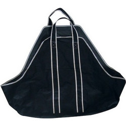 Home & Camp HCB0591 Υφασμάτινη Τσάντα Μεταφοράς Ξύλων 68x25x44cm Μαύρη