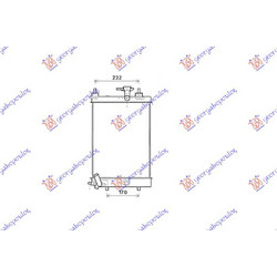 Ψυγειο 1.0i 12V (40x30x1,6) ΜΗΧΑΝ. Daihatsu Cuore 08- - 260206300