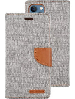 GOOSPERY CANVAS DIARY CASE IPHONE 14 PLUS - GREY