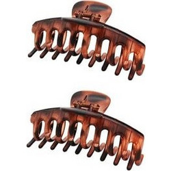 ROXXANI κλιπ μαλλιών RXN-0014, καφέ, 11cm, 2τμχ
