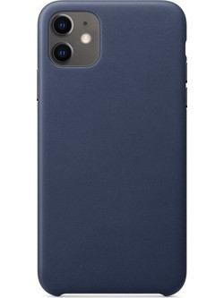 ECO Leather case cover for iPhone 12 mini navy blue