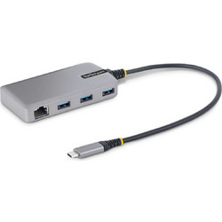 StarTech 5G3AGBB USB Hub 3.0 USB-C με 4 Θύρες USB-A / Ethernet & Εξωτερική Παροχή Ρεύματος