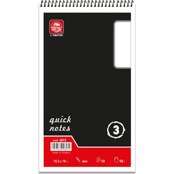 Μπλοκ σπιράλ QUICK NOTES 10.2x18 Λευκό No3