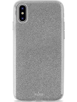 Puro Shine Θήκη για iPhone Xs Max - Ασημί