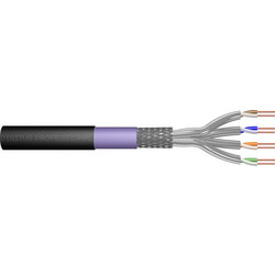 Digitus SF/UTP Cat.7 Καλώδιο Δικτύου Ethernet 1000m Black