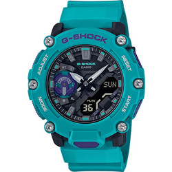 Casio G-Shock Ανδρικό Ρολόι Χρονογράφος με Γαλάζιο Καουτσούκ Λουράκι GA-2200-2AER