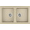 Teka Stone 90 C-TG 2E Ένθετος Νεροχύτης Γρανίτη Topasbeige 86x51cm