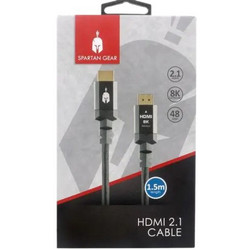 Spartan Gear Καλώδιο HDMI 2.1 HDMI Male to HDMI Male 1.5m Black 5207011010744