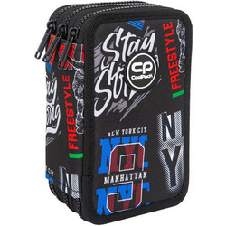 CoolPack Jumper 3 Big City Κασετίνα Γεμάτη με 3 Θήκες Μαύρη F067673