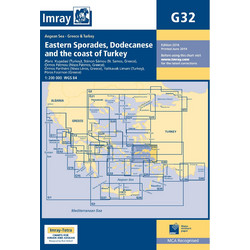 IMRAY ΝΑΥΤΙΚΟΣ ΧΑΡΤΗΣ G32 ΑΝΑΤΟΛΙΚΕΣ ΣΠΟΡΑΔΕΣ & ΔΩΔΕΚΑΝΗΣΑ