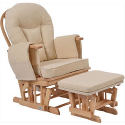 Kidscom Πολυθρόνα Θηλασμού με Υποπόδιο Nature/Beige