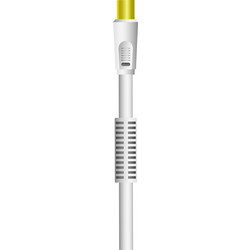 Crystal Audio Καλώδιο Κεραίας Coax Male to Coax Female 1.5m White