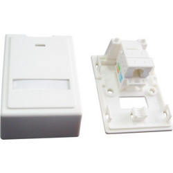 CABLEXPERT ONE JACK SYRFACE MOUNT BOX WITH CAT5e KEYSTONE JACK