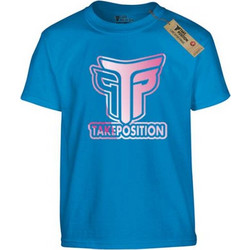 Takeposition Logo Παιδικό T-Shirt Κοντομάνικο Τιρκουάζ 806-0032-03-16