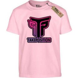 Takeposition Logo Παιδικό T-Shirt Κοντομάνικο Ροζ 806-0033-05-22