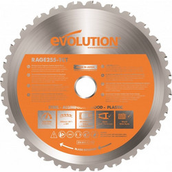 EVOLUTION ΔΙΣΚΟΣ ΚΟΠΗΣ ΠΟΛΛΑΠΛΩΝ ΥΛΙΚΩΝ 255MM (RAGEBLADE255MULTI )