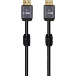 Powertech Καλώδιο HDMI 2.0 HDMI Male to HDMI Male 1m Black CAB-H125