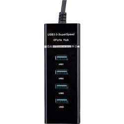 Hytech HY-U340 USB Hub 3.0 USB-A με 4 Θύρες USB-A