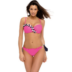 Marko Bikini Set Strapless με Ενίσχυση Φούξια M-529-129269