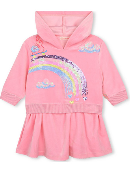 Billieblush - Billieblush Φόρεμα Hooded Sequined Pink 12m (23260459)
