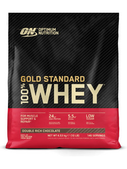 Optimum Nutrition Gold Standard 100% Whey Double Rich Chocolate Πρωτεΐνη Ορού Γάλακτος Γράμμωσης 4.53kg