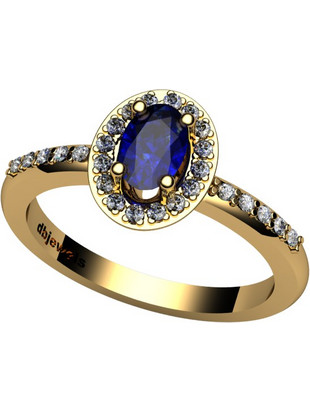 Δαχτυλίδι 14k χρυσό με Ζαφείρι (επιλογές) Ζ0068