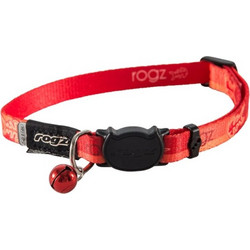 Rogz Kiddy Περιλαίμιο Γάτας Πορτοκαλί Ψάρι Small