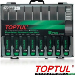 TOPTUL GAAW0801 σετ κατσαβιδια ακριβείας TORX 8τεμ