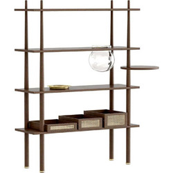 Ραφιέρα Stories 5773C5773-4 110x35x148cm Dark Oak Umage
