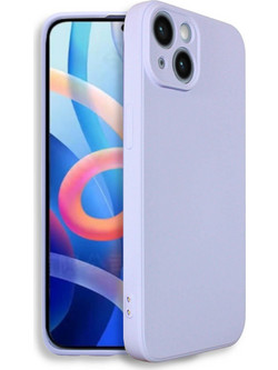 Bodycell Square Liquid Silicon Back Cover Light Blue (iPhone 14 Plus)