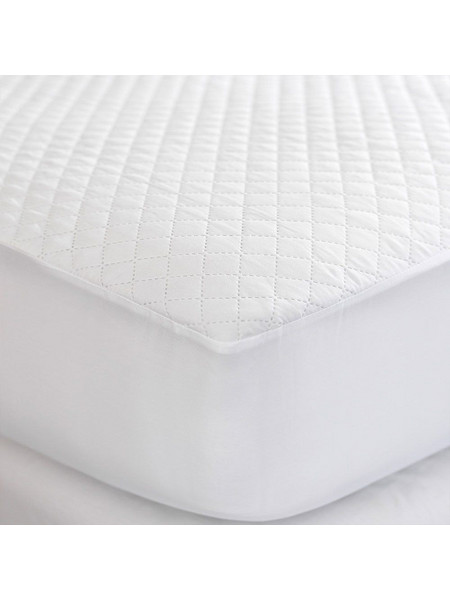 Κάλυμμα Στρώματος Comfort Quilted White Palamaiki King Size 180x235cm 100% Βαμβάκι