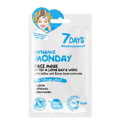 7Days Dynamic Monday Sheet Μάσκα Προσώπου με Υαλουρονικό 28gr