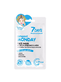 7Days Dynamic Monday Sheet Μάσκα Προσώπου με Υαλουρονικό 28gr