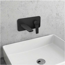 Karag Andare WNX148073PA Σετ Μίκτης & Στόμιο Εντοιχισμού Νιπτήρα 1 Εξόδου Μαύρο