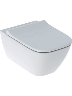 Λεκάνη Kρεμαστή Geberit Smyle Square με Kάλυμμα Soft Close 500.208.01.1 Λευκή