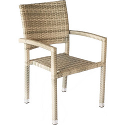 Homeplus Lina New Πολυθρόνα Κήπου Rattan Μπεζ 01.02.0937