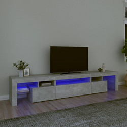 vidaXL Έπιπλο Τηλεόρασης Ξύλινο Γκρι με Φωτισμό Led Μ215xΠ36.5xΥ40cm 3152797