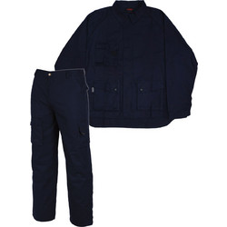 Σετ Παντελόνι - Σακάκι εργασίας 541 - 100% Cotton - Βραδύκαυστο Μπλε(Σκούρο) 5275 Μπλε(Σκούρο)