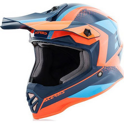 Acerbis Impact Steel Youth Orange / Blue Κράνος Μηχανής Motocross 1050gr
