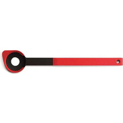 Κουτάλα Τρυπητή Cook It KU005 32,5cm Red-Black Woll Σιλικόνη