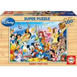 Παιδικό Puzzle Educa Ξύλινο World Of Disney 100 Κομμάτια