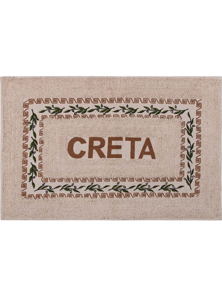 Πατάκι ελιά Κρήτη (50cm x 80cm) καφέ Silk Fashion