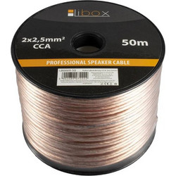 Libox Kabel glosnikowy 2x2,50mm LB0009-50 audio cable 50 m Transparent
