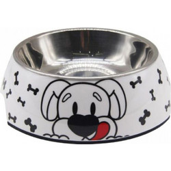 Nunbell Pet 33914 Ανοξείδωτο Μπολ Φαγητού & Νερού για Σκύλο σε Λευκό χρώμα 26.5cm - Nunbell