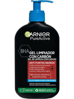 Garnier PureActive Intensive Charcoal Cleansing Gel Καθαρισμού Προσώπου 250ml