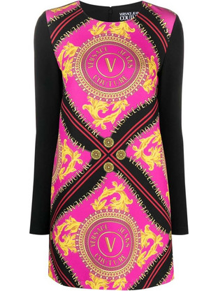 Versace Jeans Couture Mini Βραδινό Φόρεμα Μαύρο 75HAO921NS355-QC6
